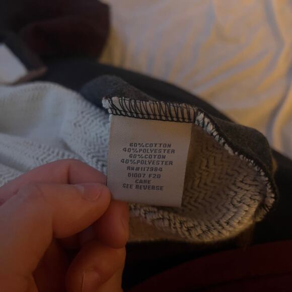 Dakota Grizzly Sweater Mens XXL Gray Red Long Sleeve Pullover 1/4 Zip - Picture 7 of 7